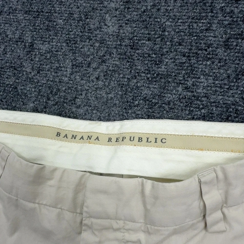 Banana Republic Pants Mens 34/32 Khaki Cotton Chinos Casual Classic Preppy